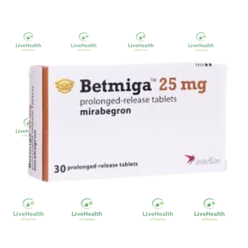 Betmiga 25mg Tablet (mirabegron)